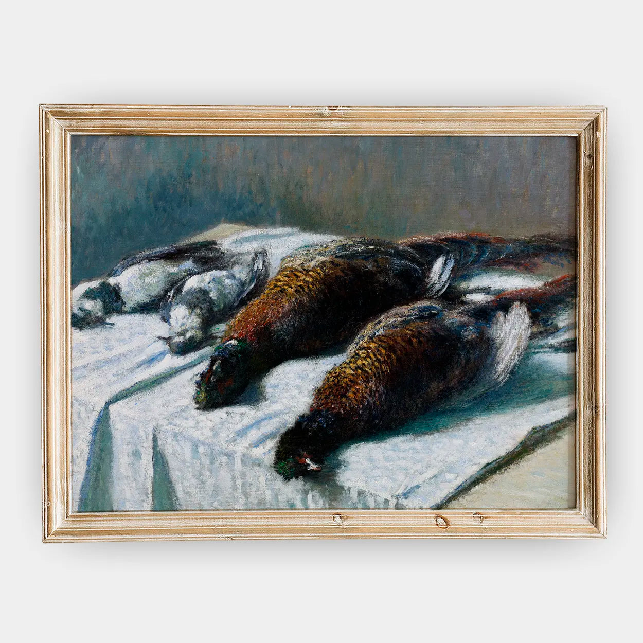 Claude Monet - Still Life with Pheasants and Plovers #107 a beautiful painting reproduction by GalleryInk.Art