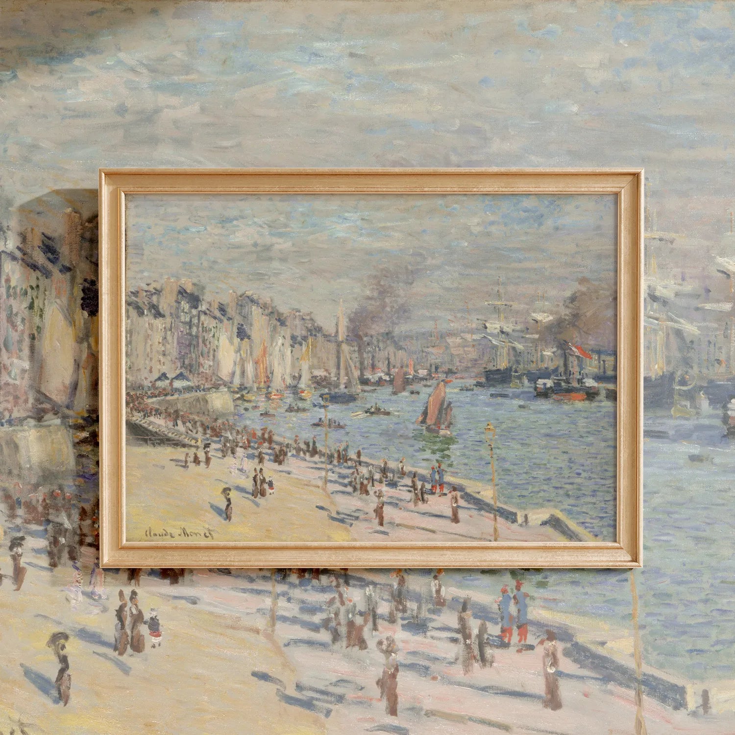 Claude Monet - Port of Le Havre #44 a beautiful painting reproduction by GalleryInk.Art