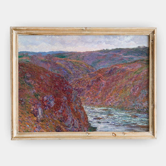 Claude Monet - Valley of the Creuse #73 a beautiful painting reproduction by GalleryInk.Art