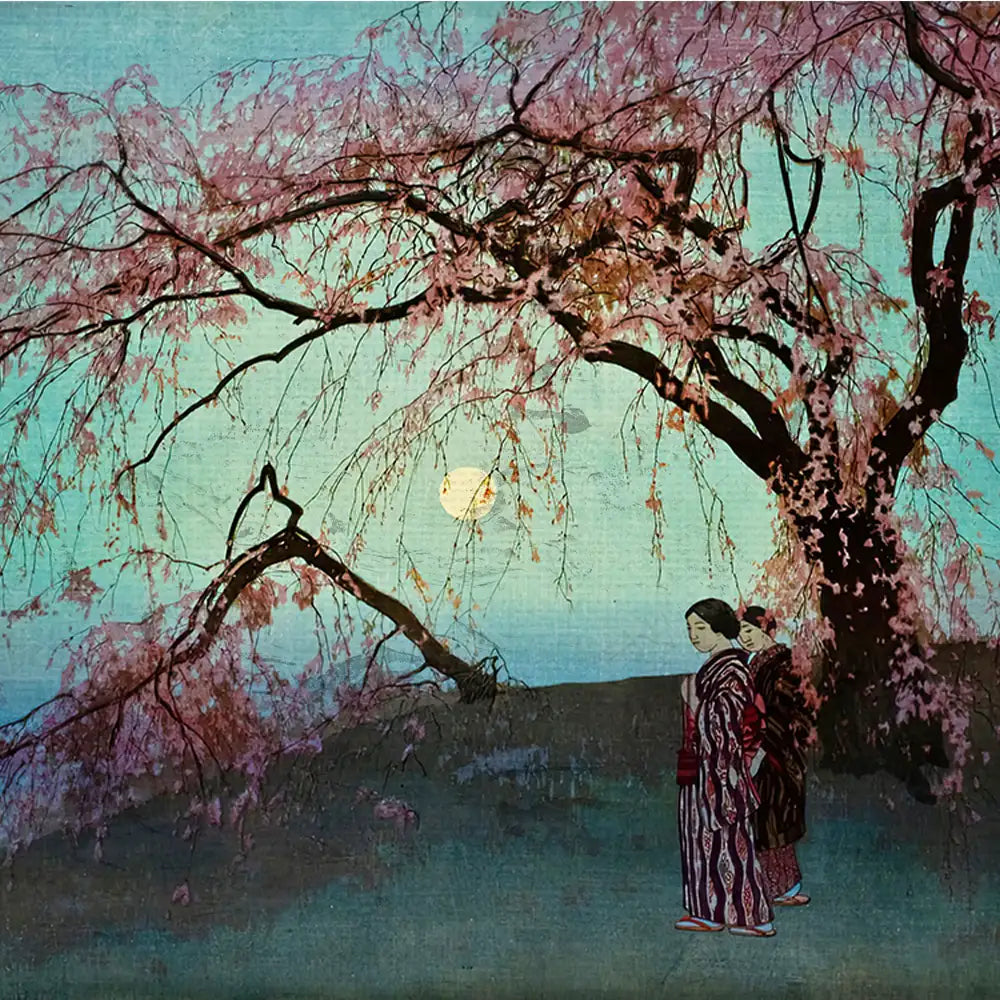 Kumoi Zakura by Hiroshi Yoshida - Final Mockup Example