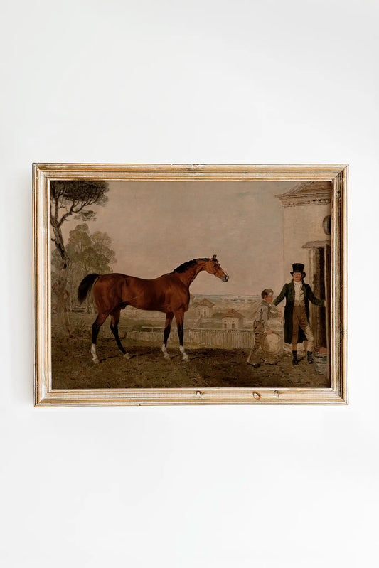 Lambert Marshall - Sultan #22 a beautiful painting reproduction printed by GalleryInk.Art, a store providing equestrian wall art prints