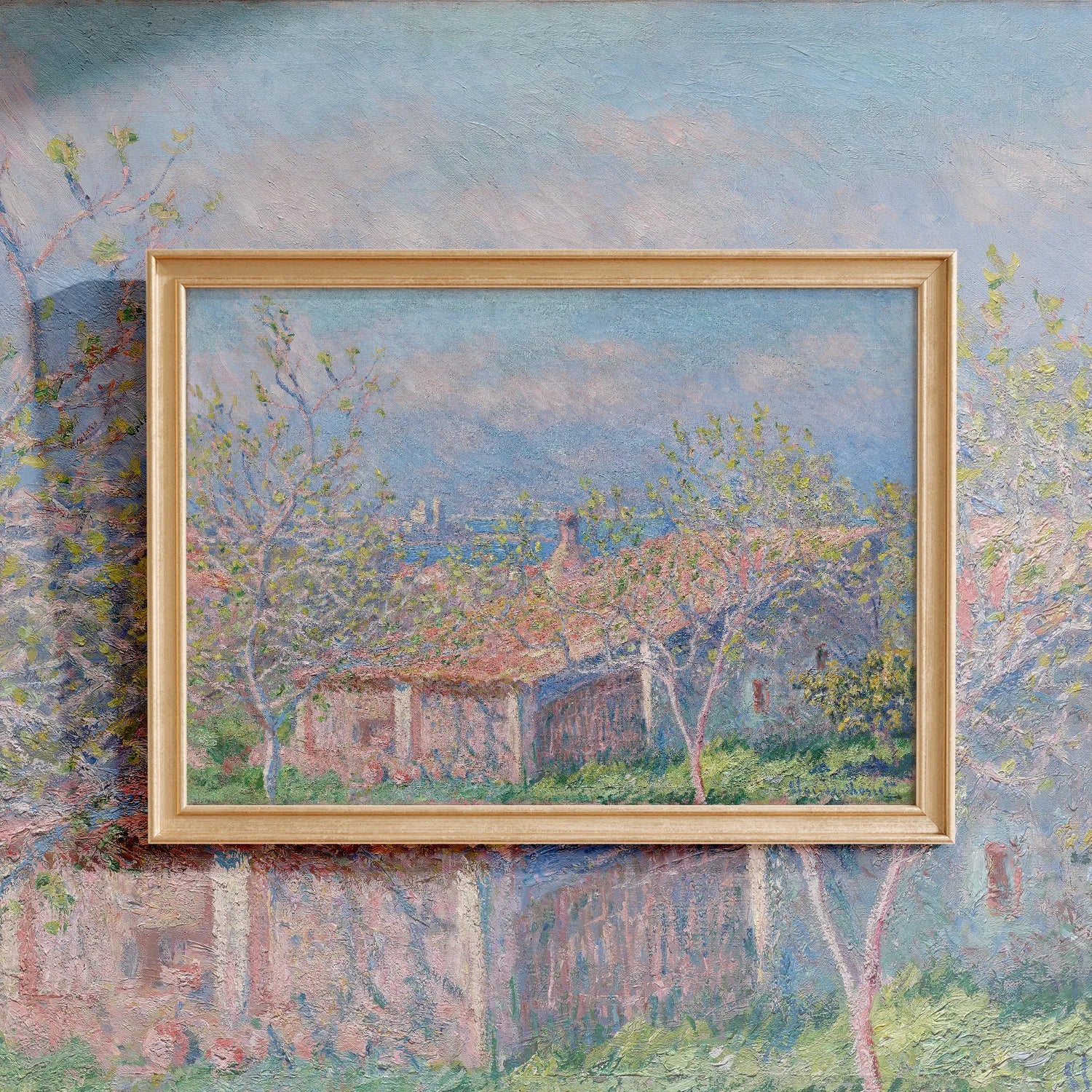 Claude Monet - Gardener’s House at Antibes #21 a beautiful painting reproduction by GalleryInk.Art