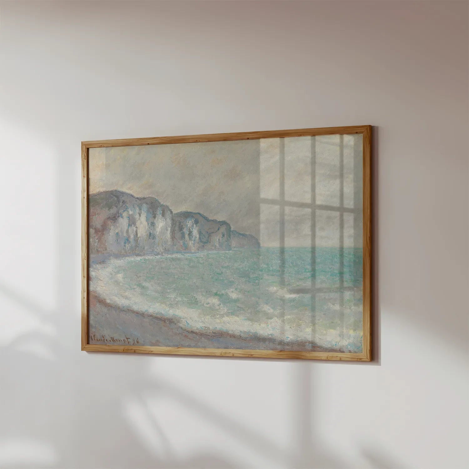 Claude Monet - Falaise De Pourville #91 a beautiful painting reproduction by GalleryInk.Art