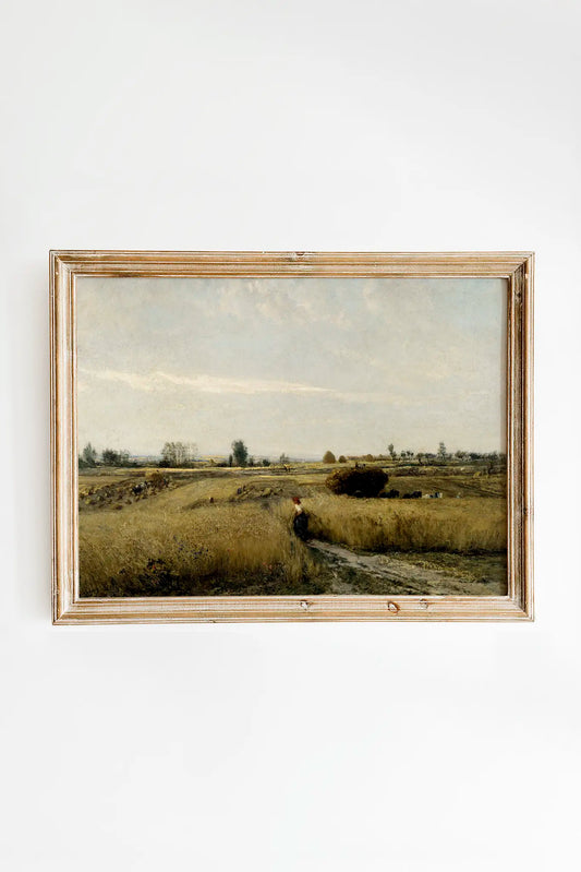 Charles-Francois Daubigny - Harvest #11 a beautiful painting reproduction printed by GalleryInk.Art