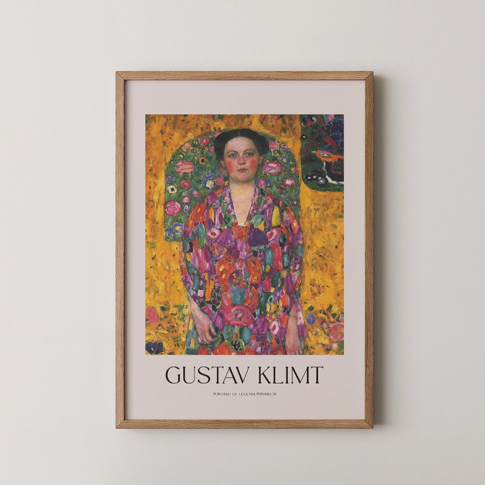 Portrait of Eugenia Primavesi by Gustav Klimt - Fine Art Print