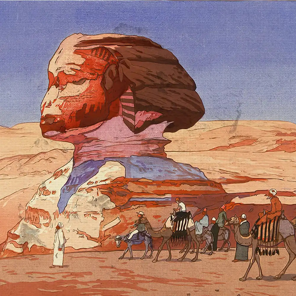 Sphinx by Day by Hiroshi Yoshida - Final Mockup Example