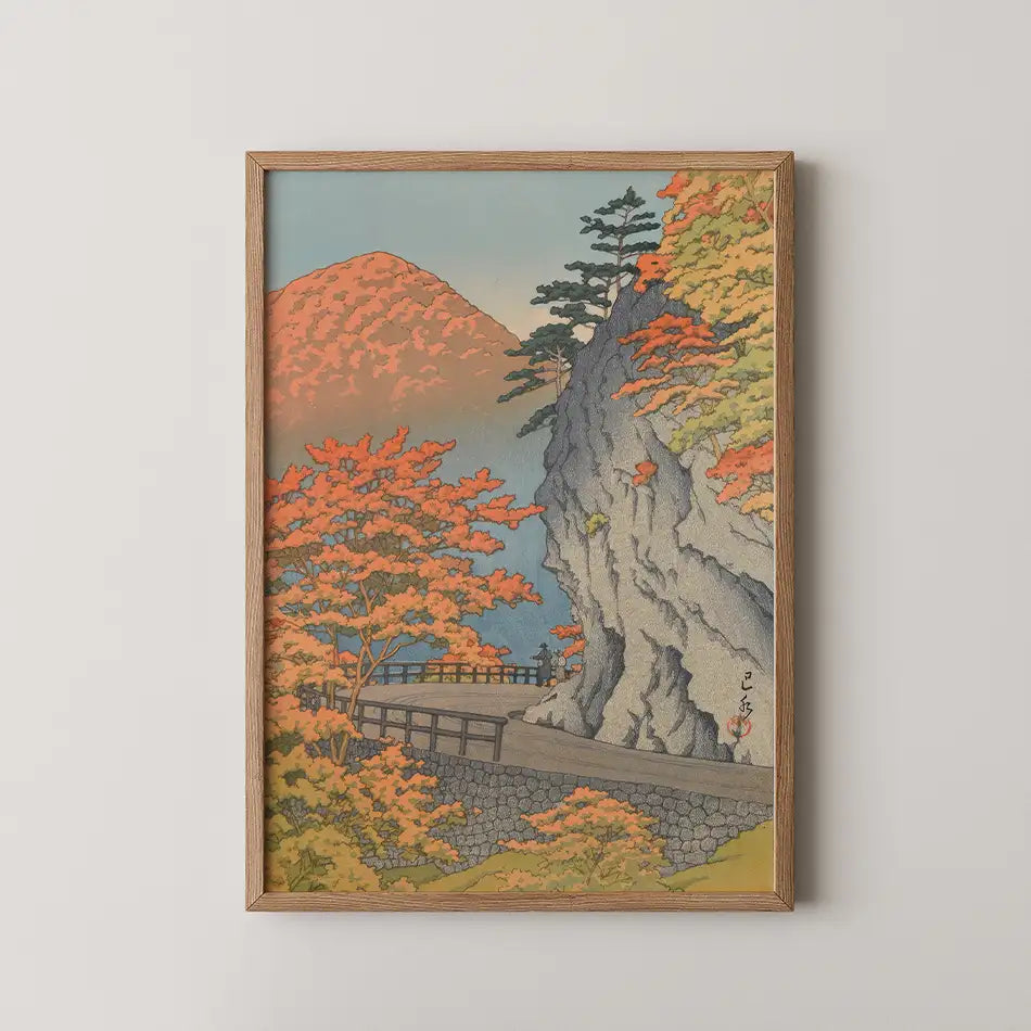 Saruiwa, Shiobara by Hasui Kawase - Fine Art Print