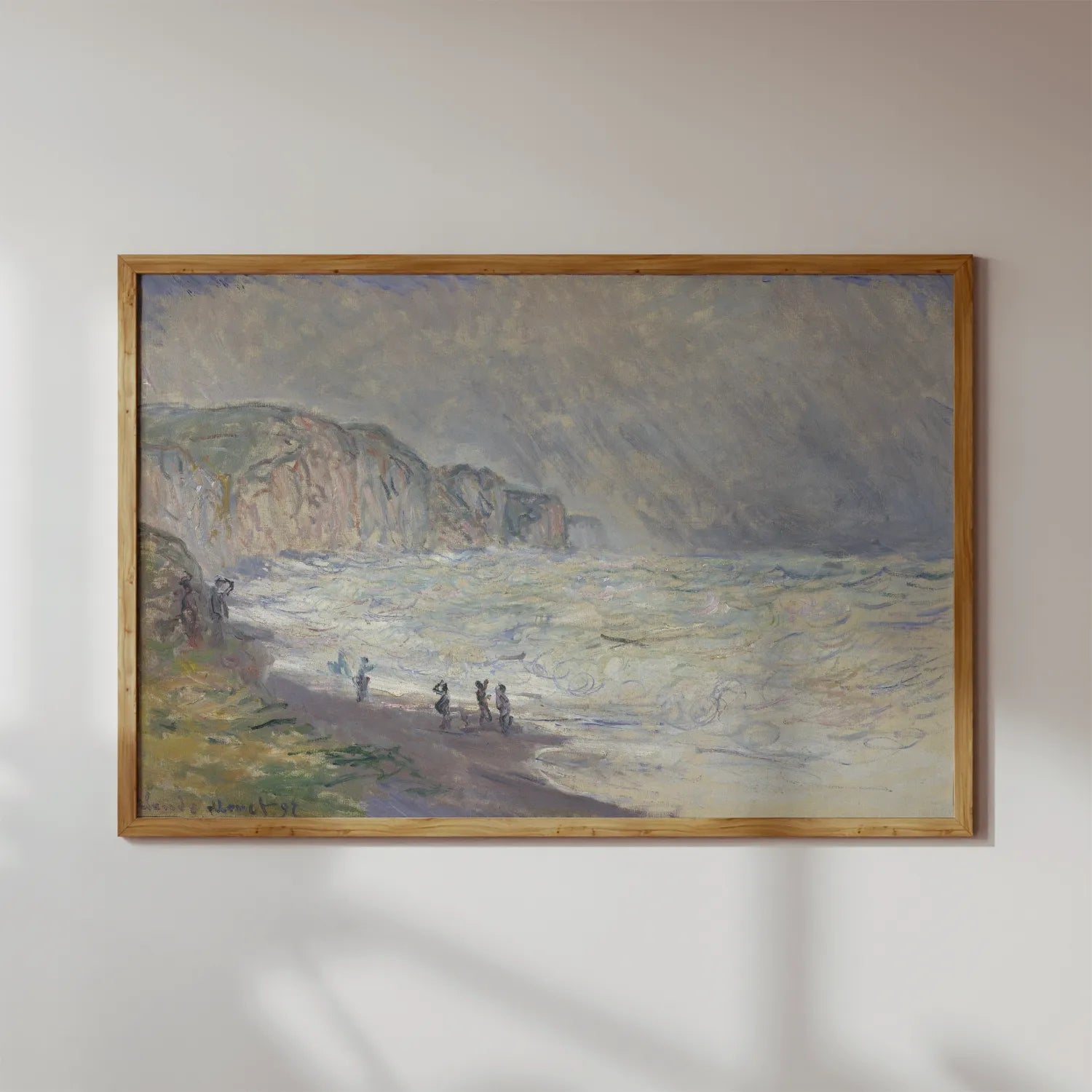 Claude Monet - Heavy Sea at Pourville #30 a beautiful painting reproduction by GalleryInk.Art