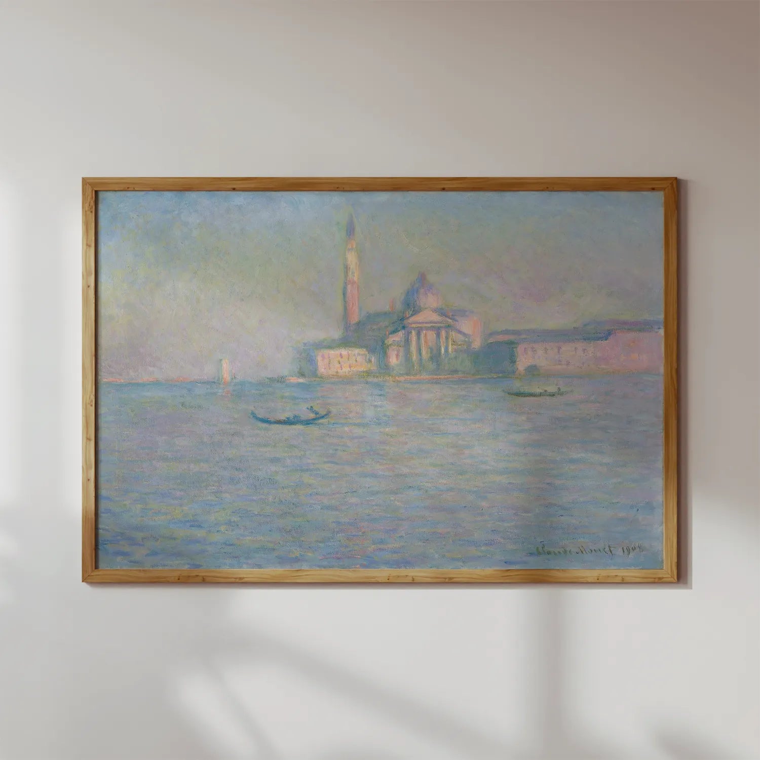 Claude Monet - The Church of San Giorgio Maggiore, Venice #59 a beautiful painting reproduction by GalleryInk.Art