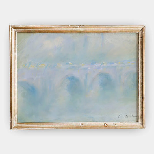 Claude Monet - Waterloo Bridge #86 a beautiful painting reproduction by GalleryInk.Art