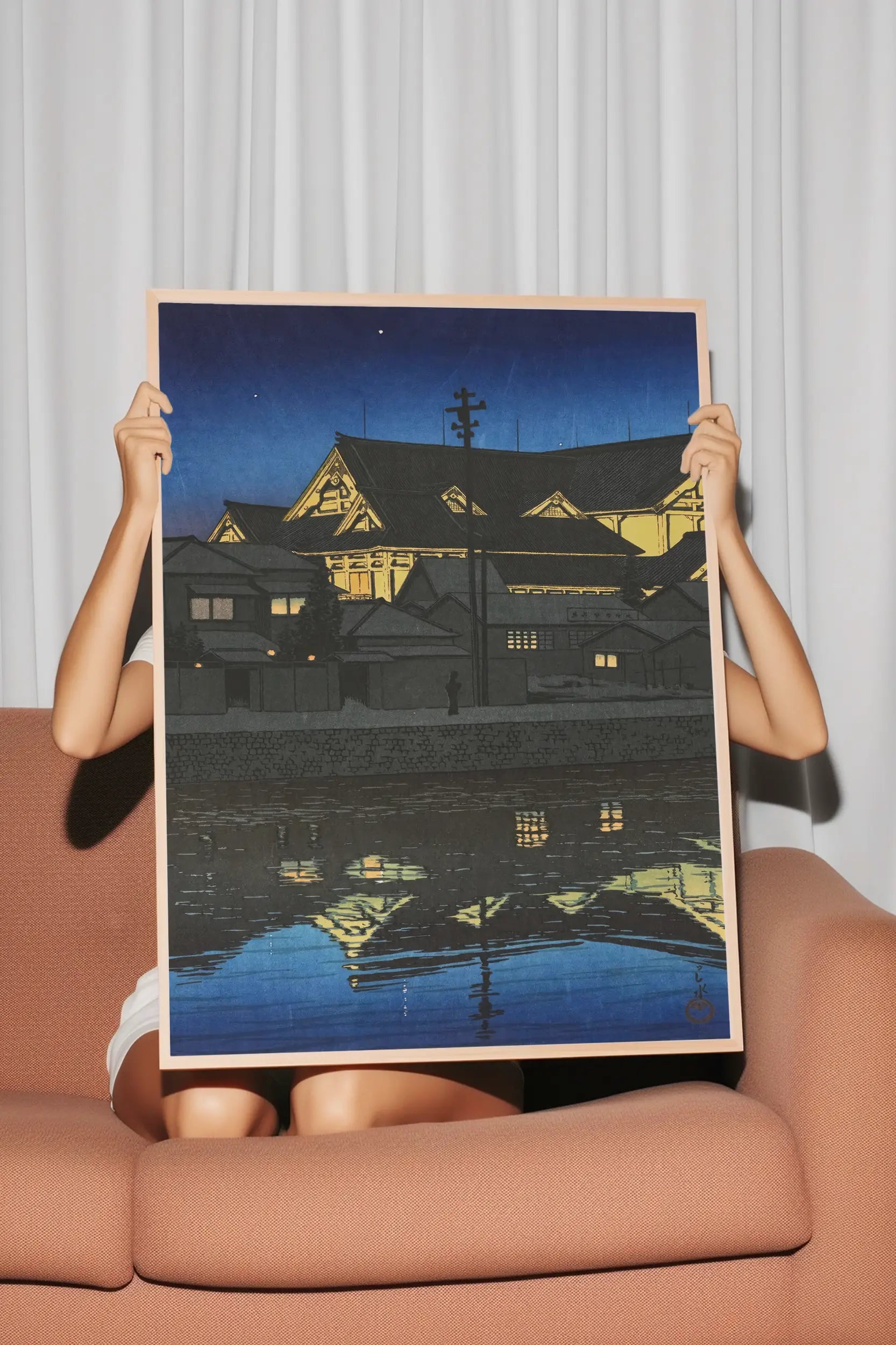 Hasui Kawase - Kabukiza #65 a beautiful painting reproduction by GalleryInk.Art