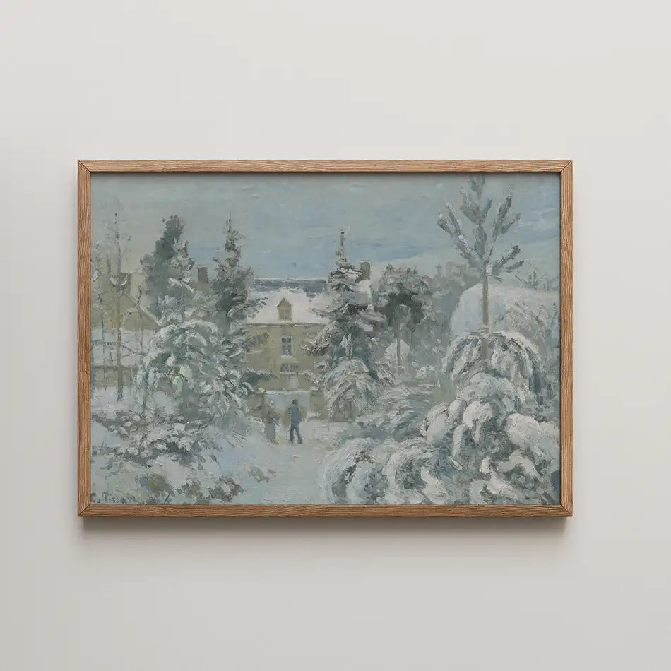 Piette'sHouse at Montfoucault by Camille Pissarro - Fine Art Print