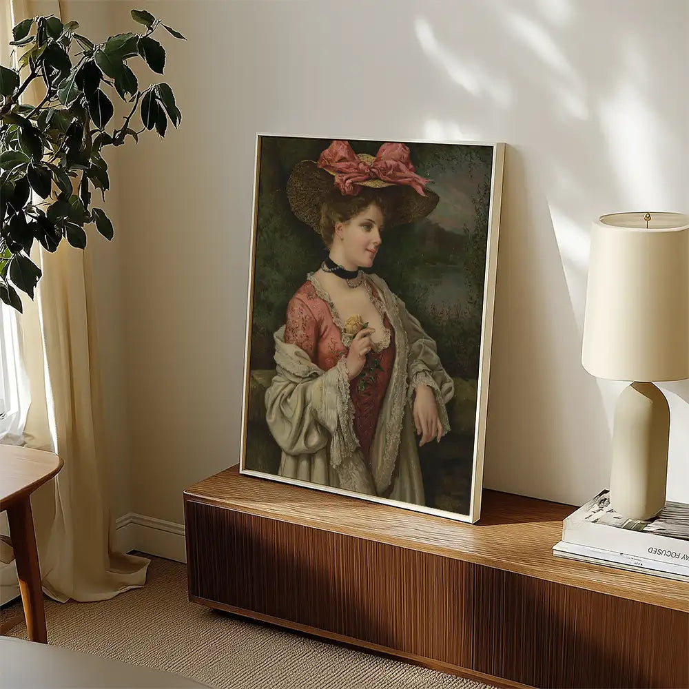 The promised rose by Martin Karsh - Art Print Mockup 2