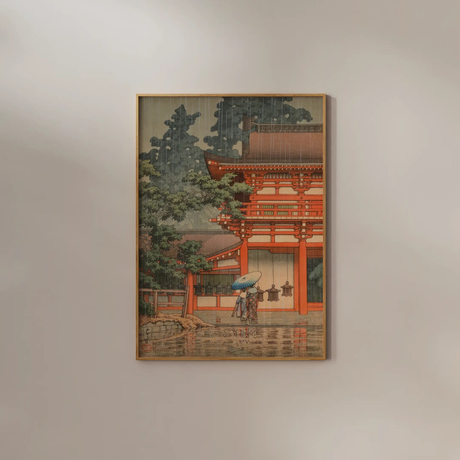 Hasui Kawase - Kasuga Shrine in Nara #78 a beautiful painting reproduction by GalleryInk.Art