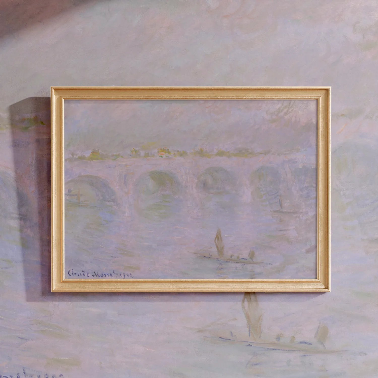 Claude Monet - Waterloo Bridge in London #79 a beautiful painting reproduction by GalleryInk.Art