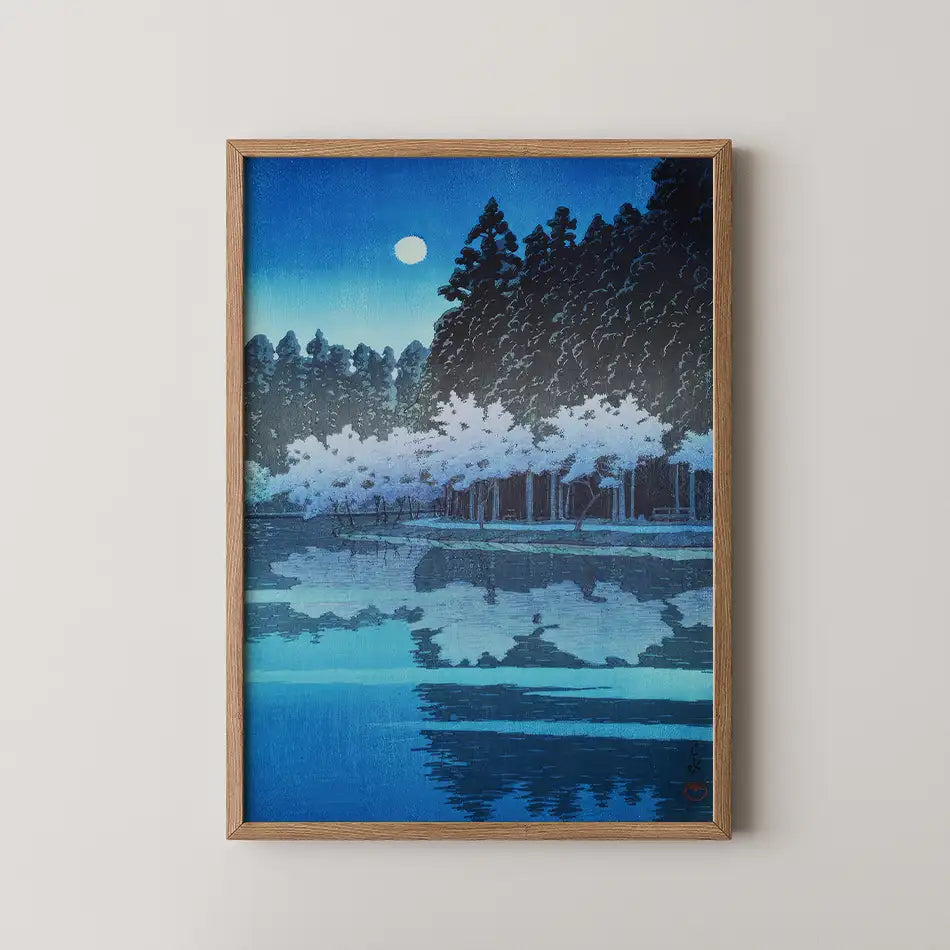 Spring Night at Inokashira Park by Hasui Kawase - Fine Art Print