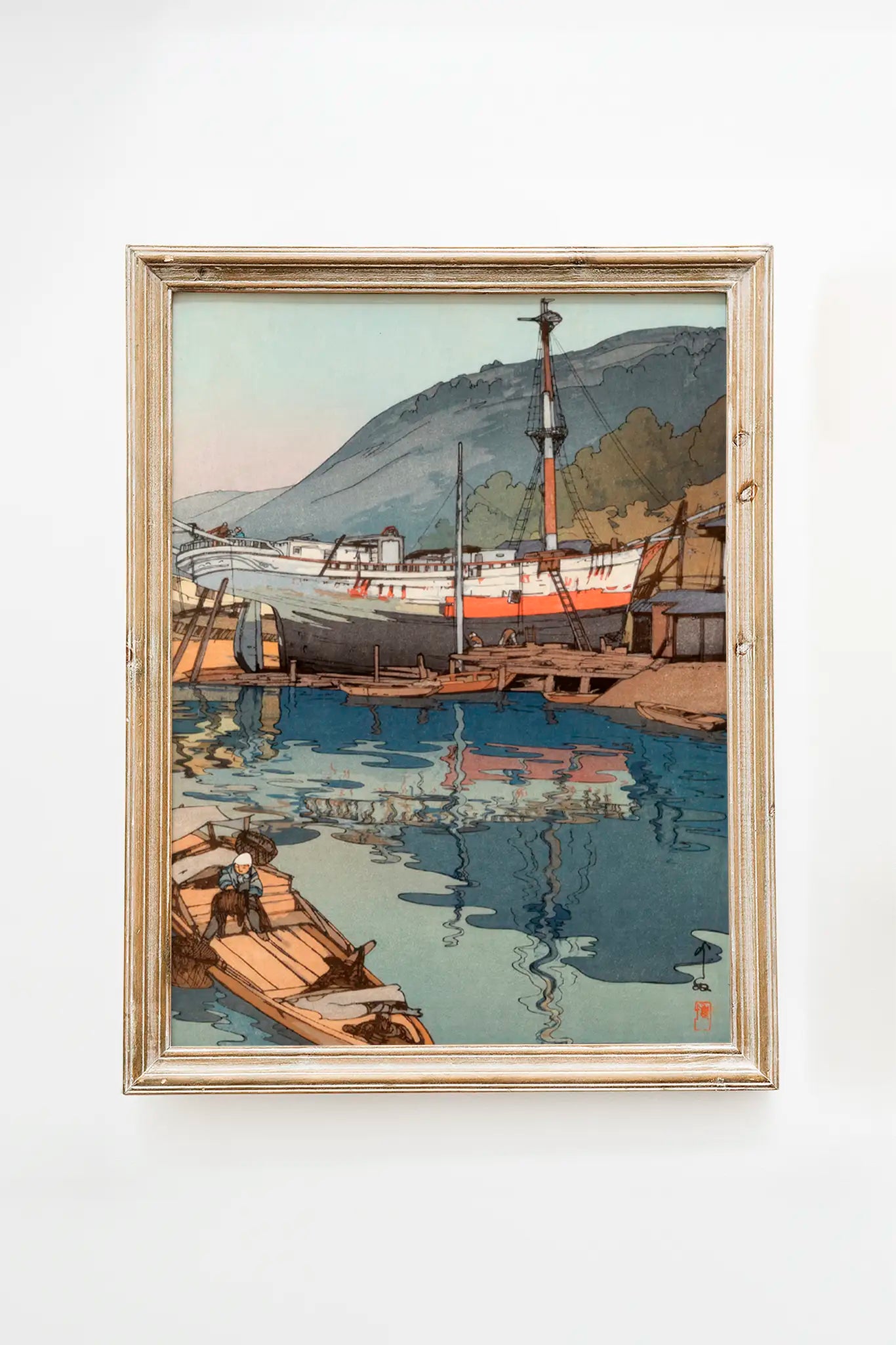 Hiroshi Yoshida - The Inland Sea - Seto Naikai - Kinoe #79 a beautiful painting reproduction by GalleryInk.Art