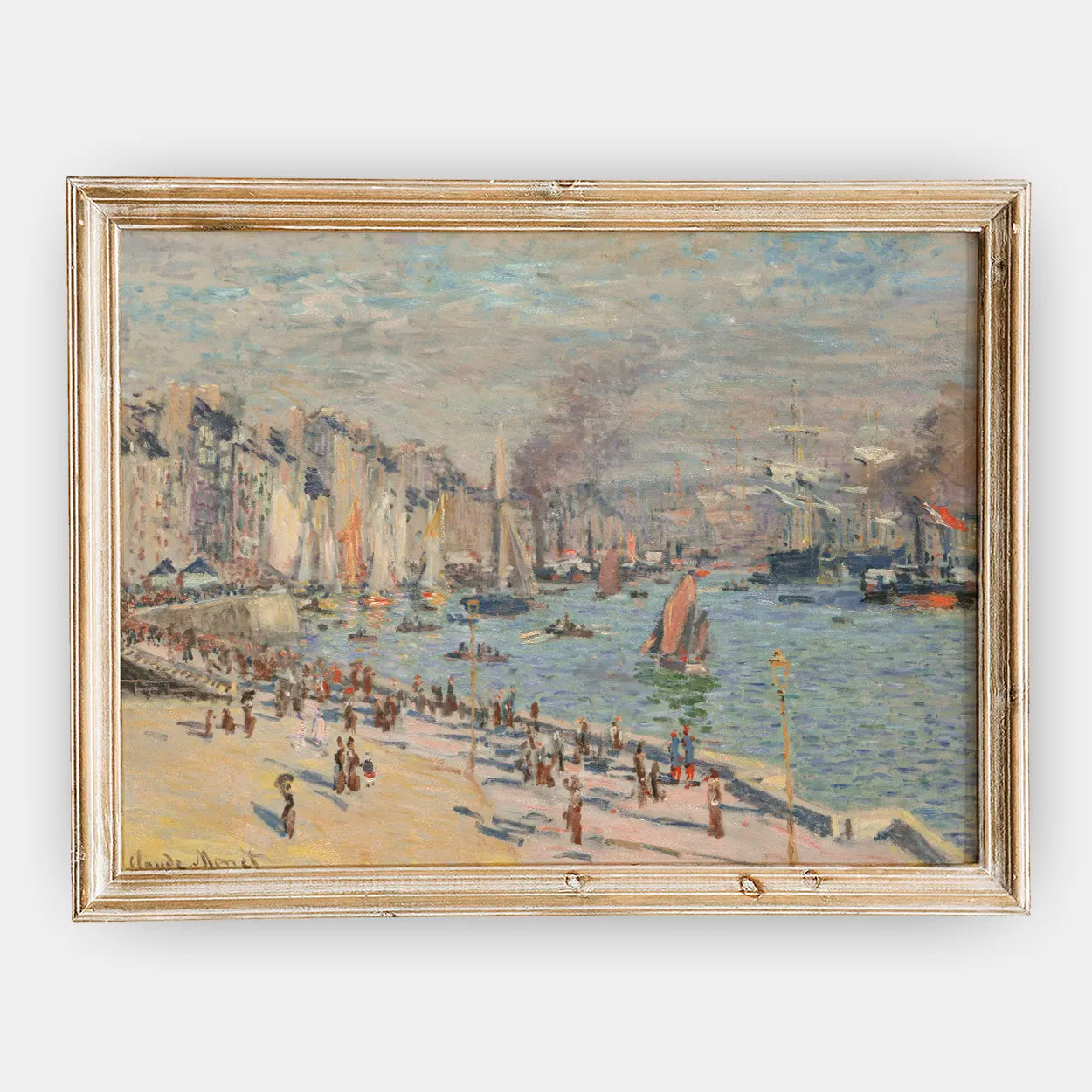 Claude Monet - Port of Le Havre #44 a beautiful painting reproduction by GalleryInk.Art