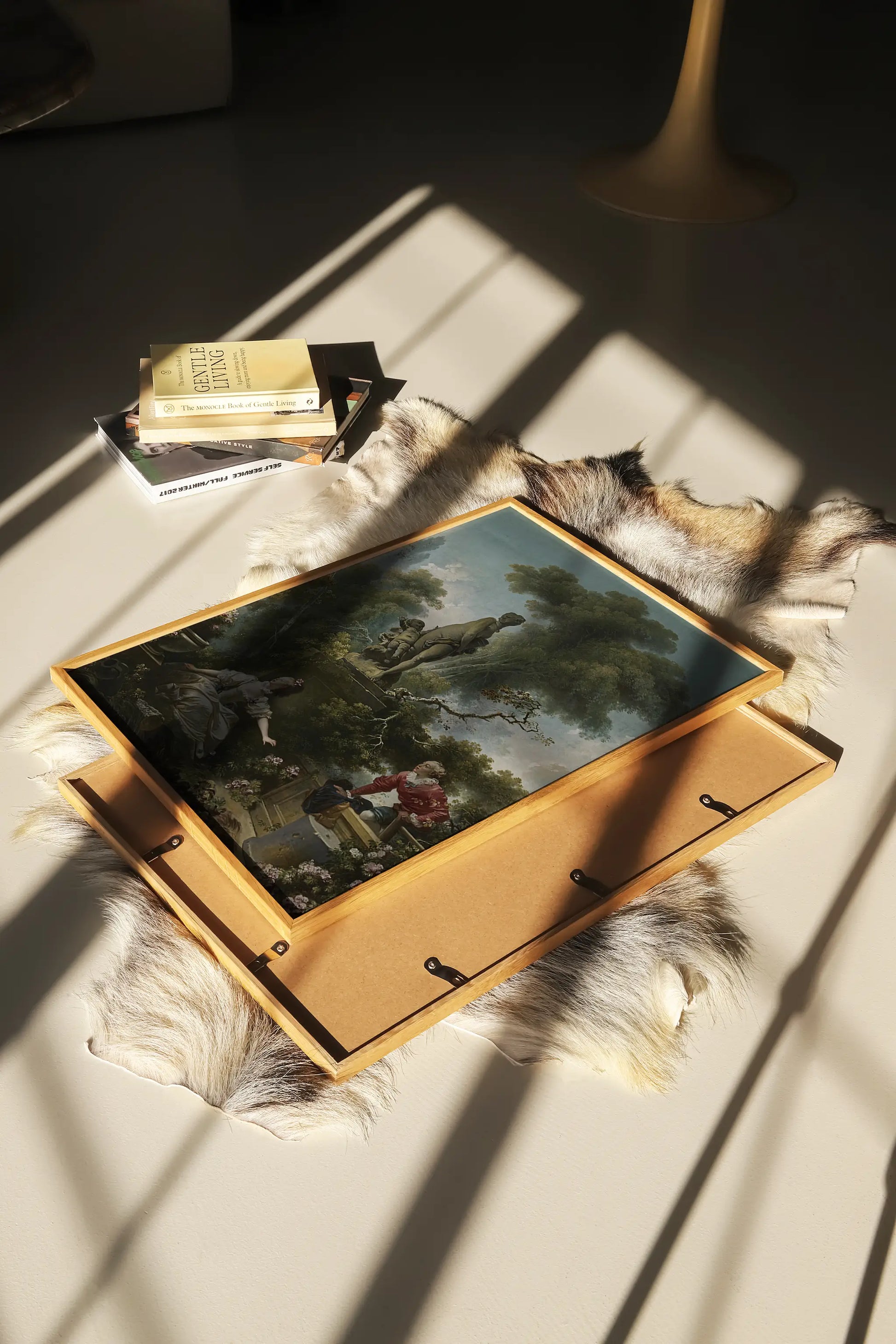 Jean-Honoré Fragonard - The Progress of Love The Meeting #26 painting reproduction printed by GalleryInk.Art, a store providing vintage and romantic wall art prints