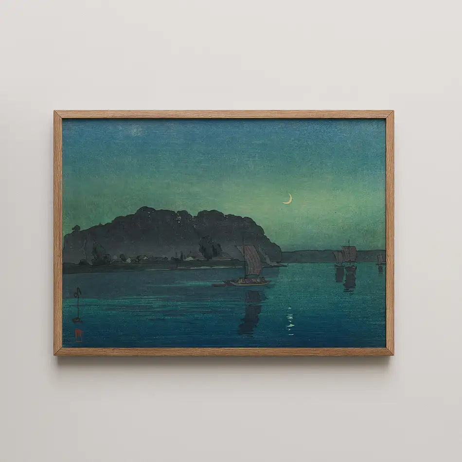 Tone River by Hiroshi Yoshida - Art Print Mockup 3