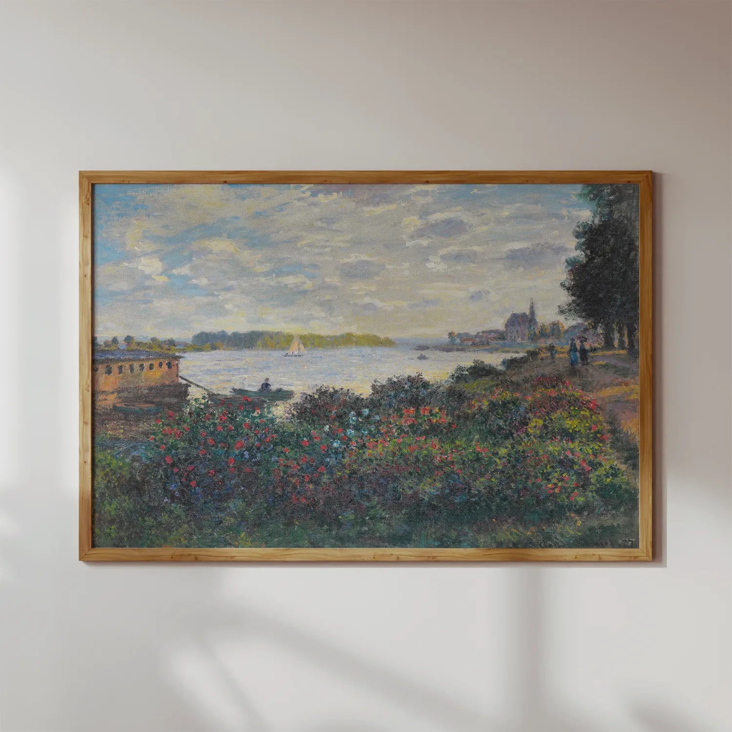 Claude Monet - La Seine À Argenteuil #137 a beautiful painting reproduction by GalleryInk.Art