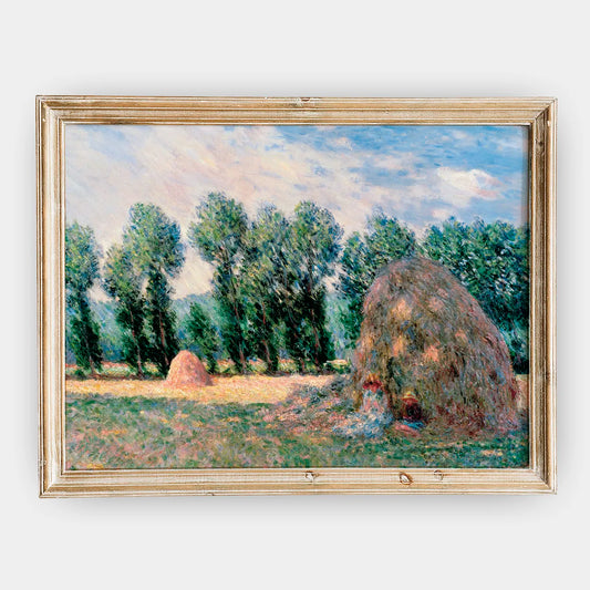 Claude Monet - Haystacks #29 a beautiful painting reproduction by GalleryInk.Art