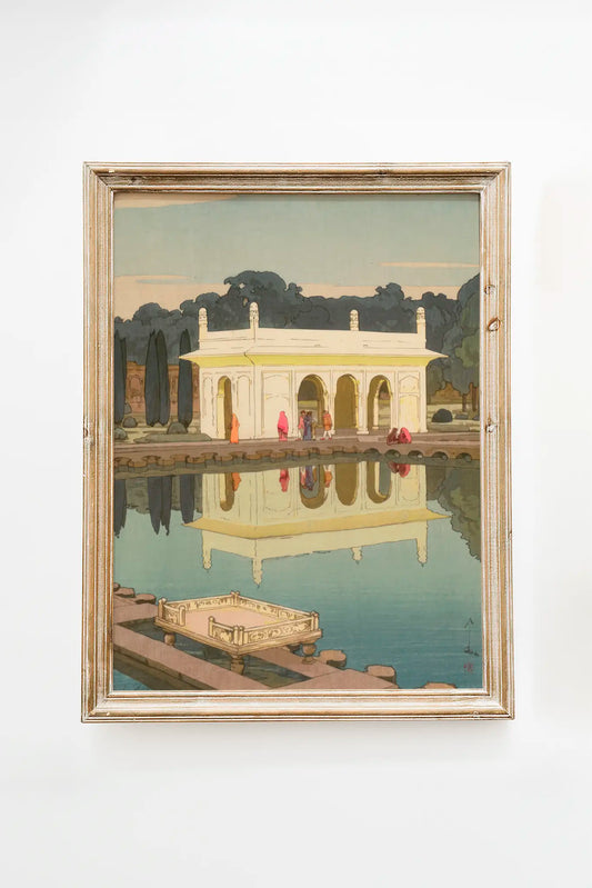 Hiroshi Yoshida - Shalimar Garden, Lahore - Pakistan #75 a beautiful painting reproduction by GalleryInk.Art