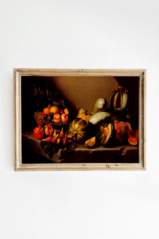 Caravaggio - Still Life with Fruit #24 a beautiful painting reproduction by GalleryInk.Art