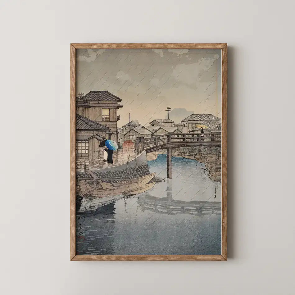 Shinagawa by Hasui Kawase - Fine Art Print